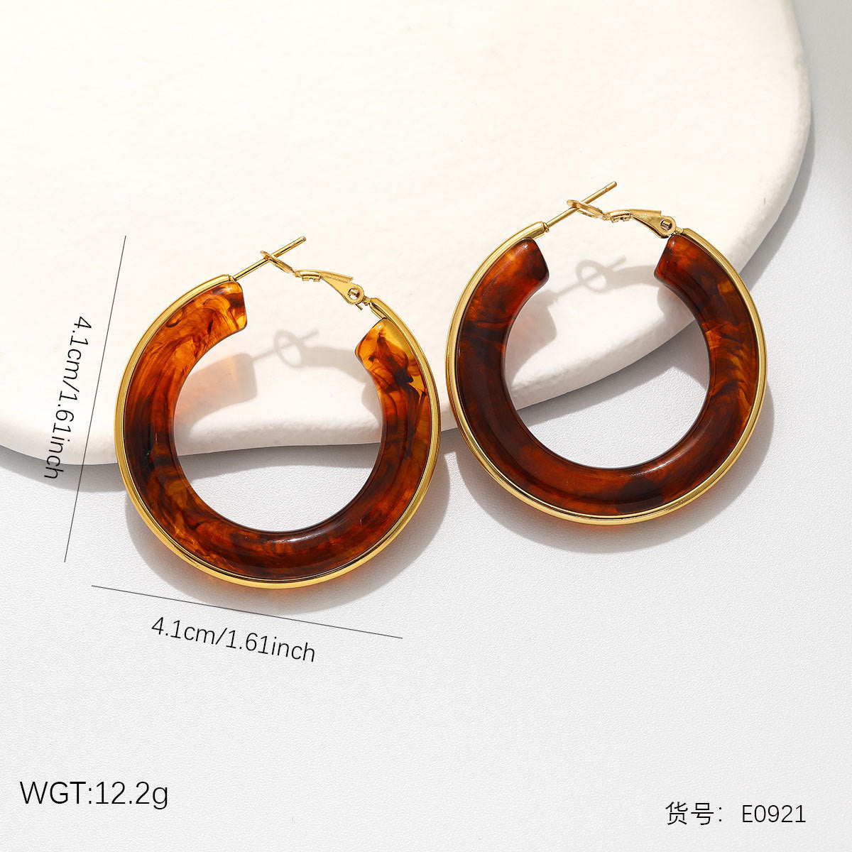 Wholesale Versatile Red Stainless steel Stud Earrings