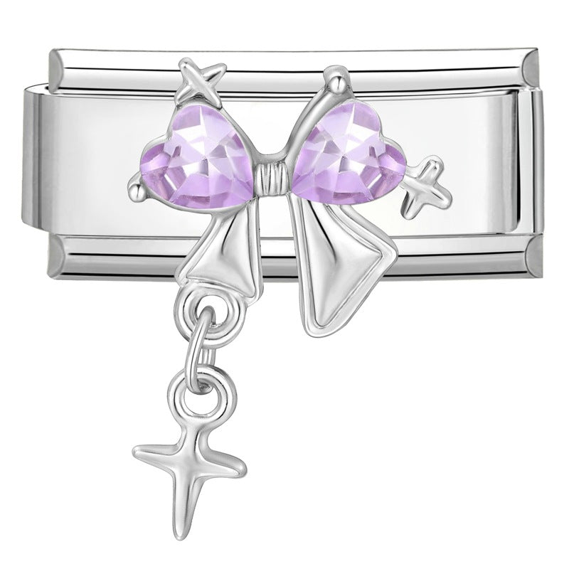 Wholesale Italian Charm Bracelet 9mm DIY Creative Simple  Creative Stainless Steel Composable Bracelet