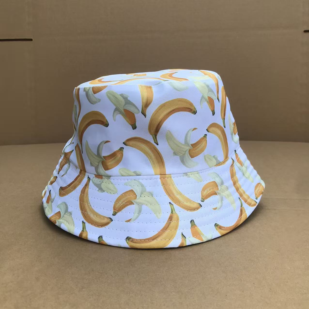 Wholesale Fruit Floral Print Bucket Hat For Adults Sun Protection Outdoor Fashion Accessory Boutique Gift Resale