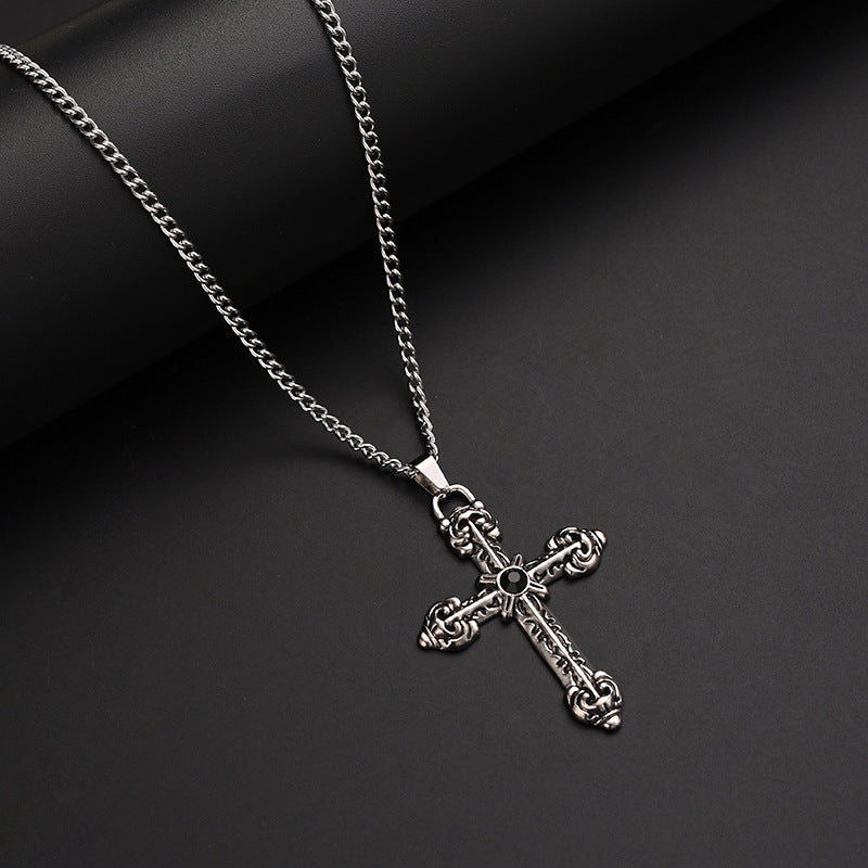 Wholesale hip-hop necklace jewelry personality disco alloy pendant sweater chain