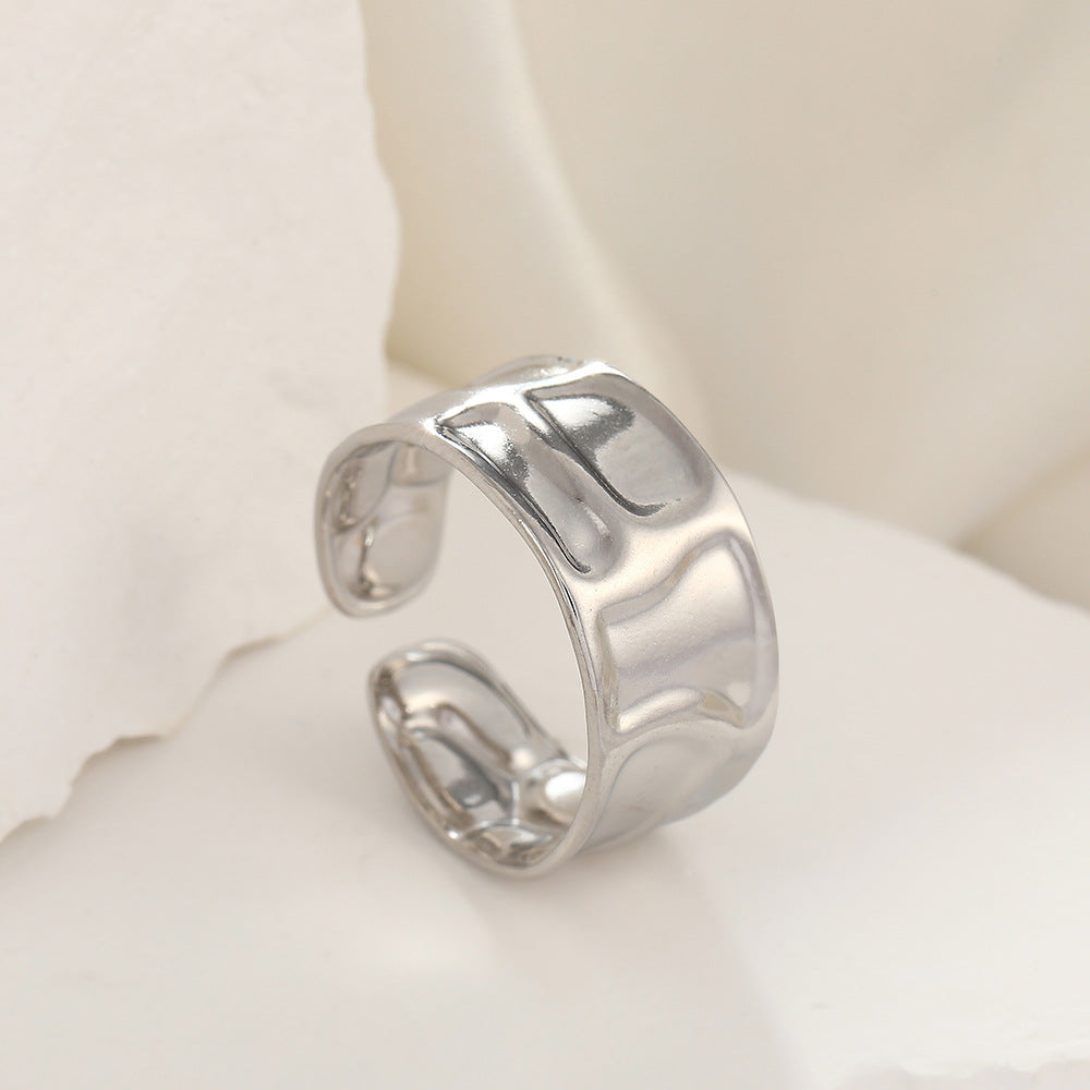 Wholesale Electroplated 18K Stainless Steel Loose Rings  ACC-RS-TaiMei007