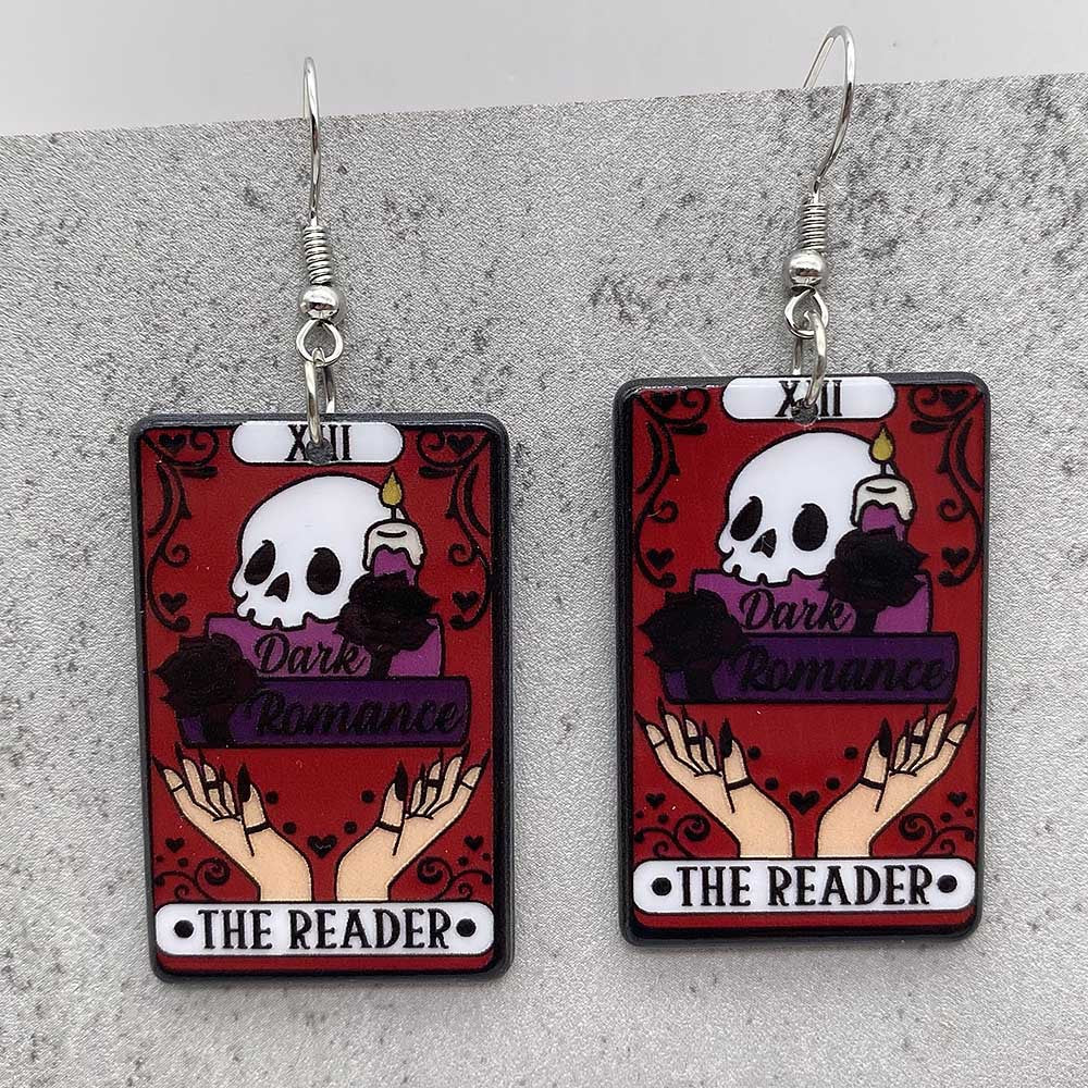 Wholesale Halloween Acrylic Skull Cat Bat Earrings ACC-ES-ChenY033