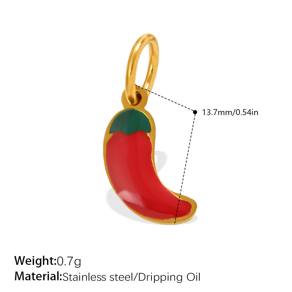 Wholesale Vegetable Series Dripping Oil Charms for Jewelry