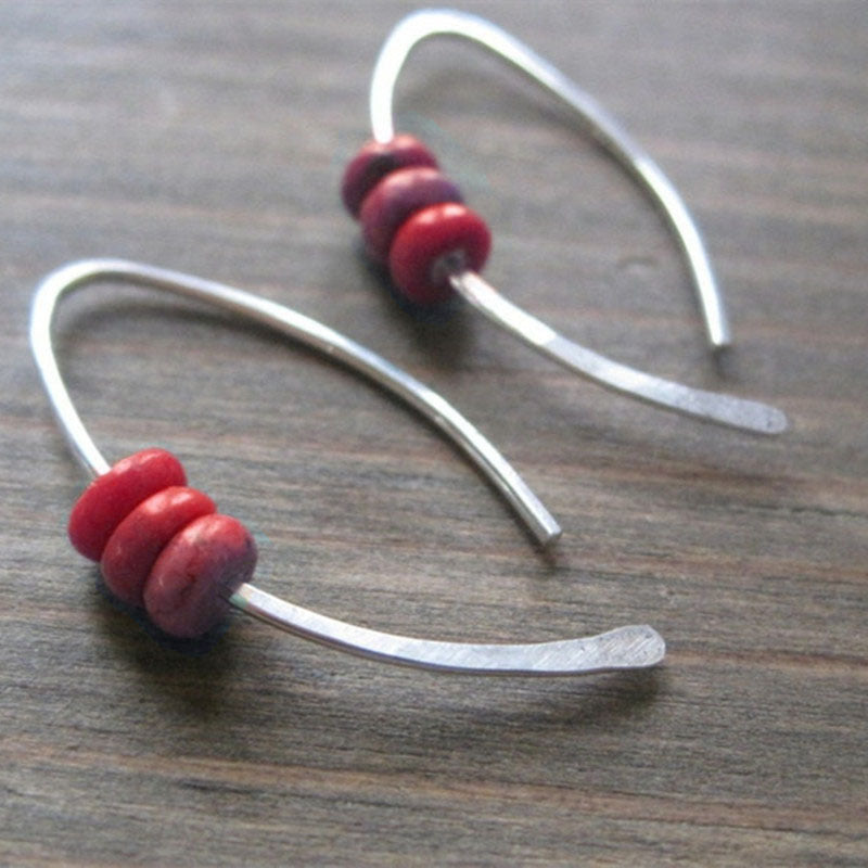 Wholesale Bohemian style turquoise beads earrings