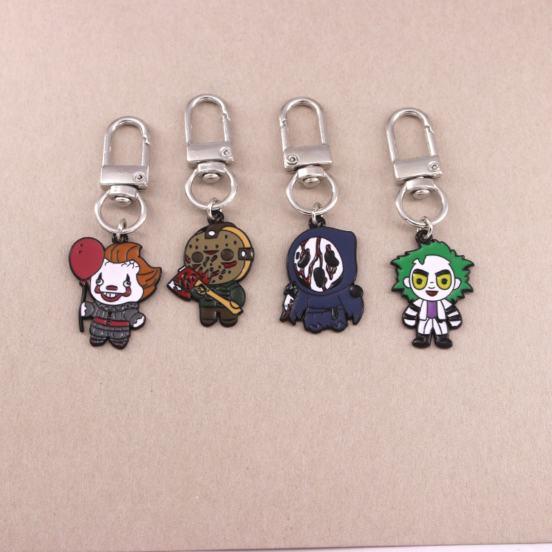 Wholesale Halloween Horror Clown Ghost Alloy Keychain ACC-KC-QiChen004