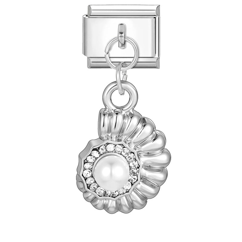 Wholesale Stainless Steel Electroplated DIY Jewelry Set - Fresh Ocean Italian Style for Boutique Resale