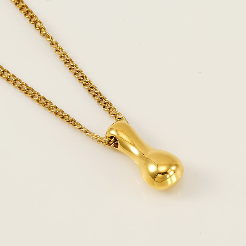 Wholesale Titanium Steel  balloon bubble letter pendant female necklace
