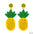 Wholesale Bohemian Handmade Beaded Pineapple Fruit Earrings