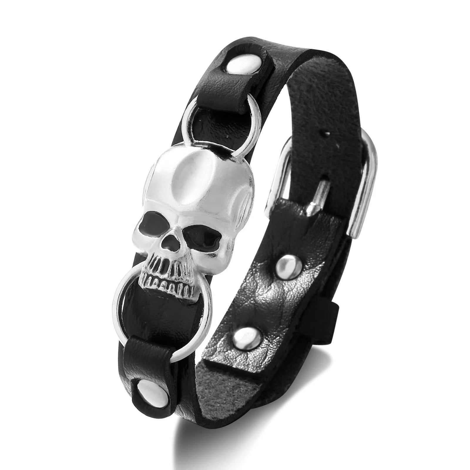 Wholesale  ghost PU leather hand rope leather bracelet