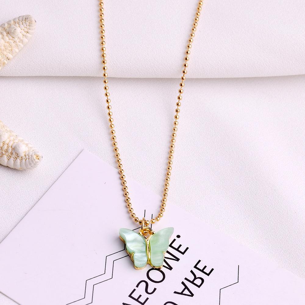 Wholesale Multicolor Butterfly Earrings Necklace ACC-NE-Gaot002