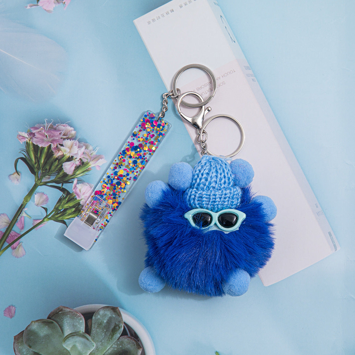 Wholesale ATM Contactless Card Reader Long Nail Card Reader Pom Keychain ACC-KC-JinHao006