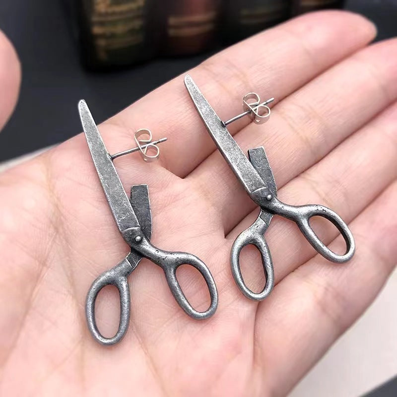 Wholesale Retro Scissors Alloy Earrings ACC-ES-FuSu007