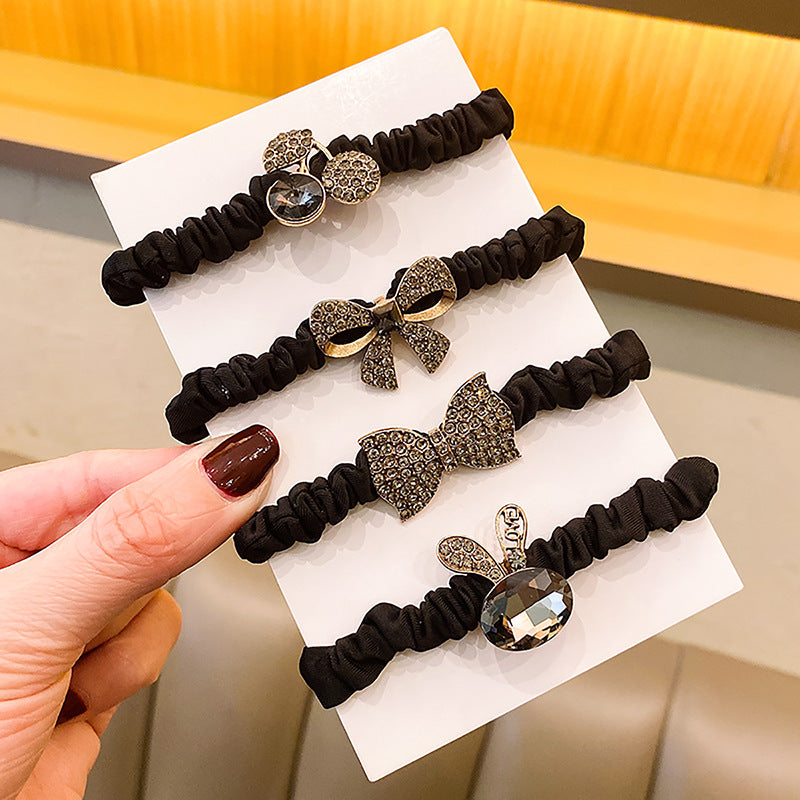 Wholesale Alloy Rhinestone Hair Scrunchies ACC-HS-Huidi026