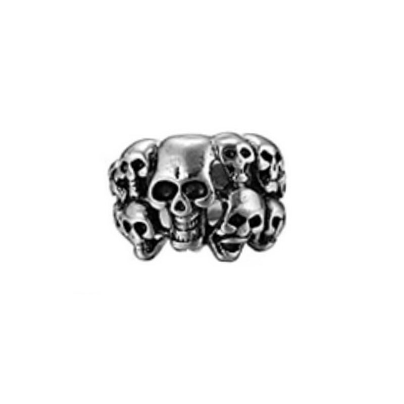 Wholesale Punk Style Men's Lion Head Skull Ring ACC-RS-NaiHong004