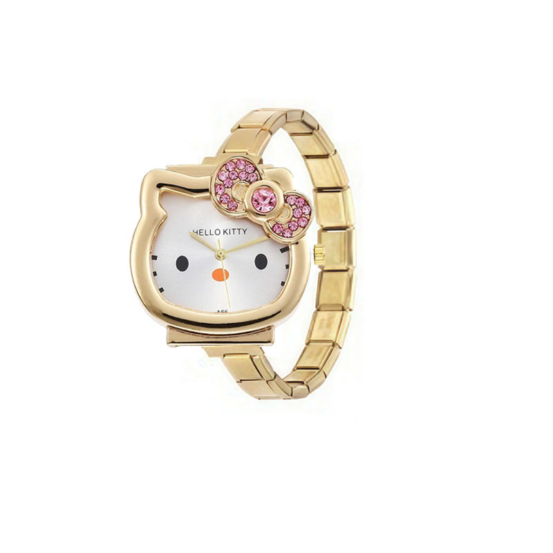 Wholesale Stainless Steel Quartz Watch with KT Cat and Style for Casual Wear ACCVIP