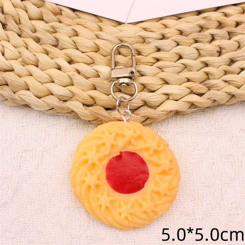 Wholesale Cookies Creative Personality DIY Resin Keychains ACC-KC-YiNian004