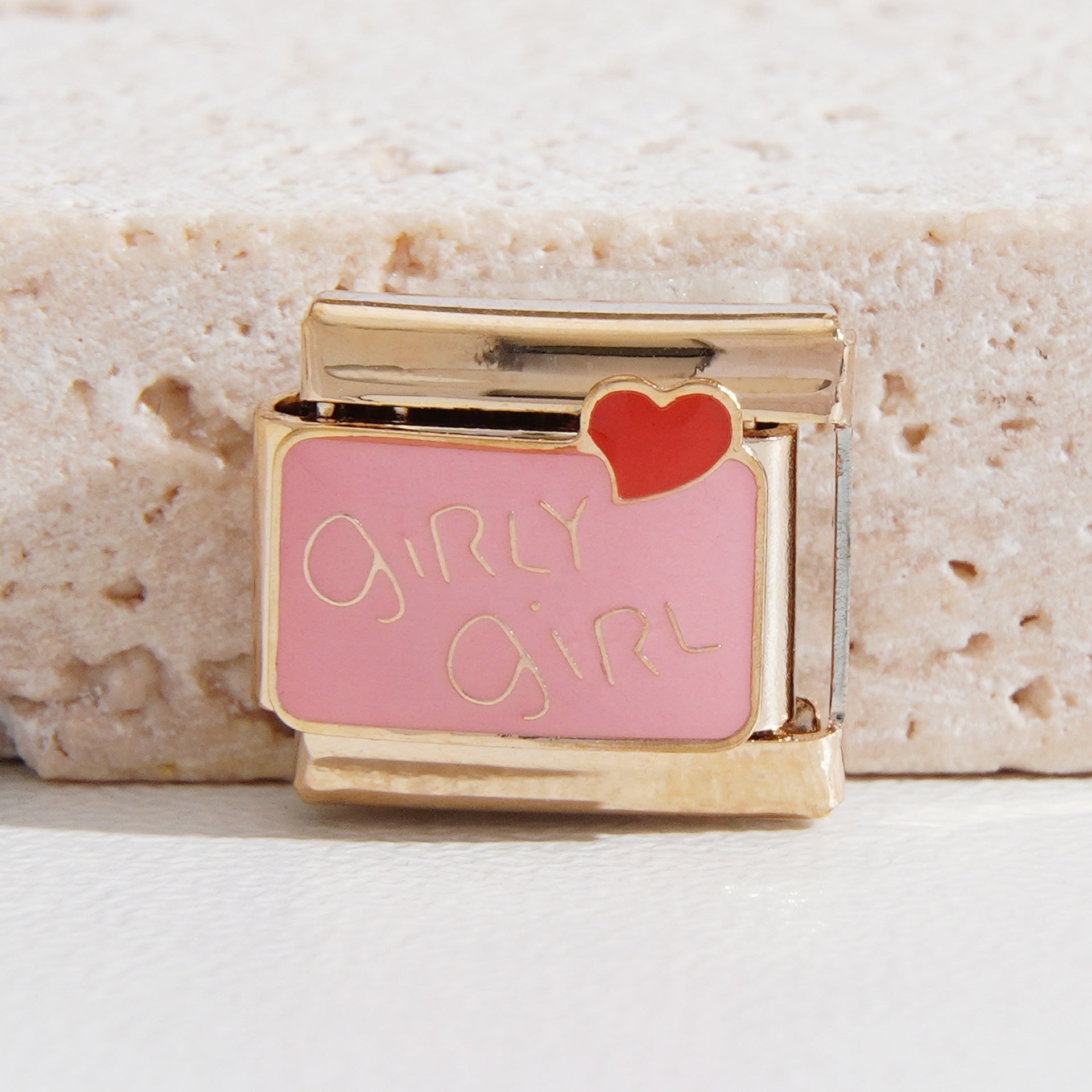 Wholesale Italian Charm Bracelet 9mm DIY Splicing Heart Smiley Face Stainless Steel Composable Bracelet