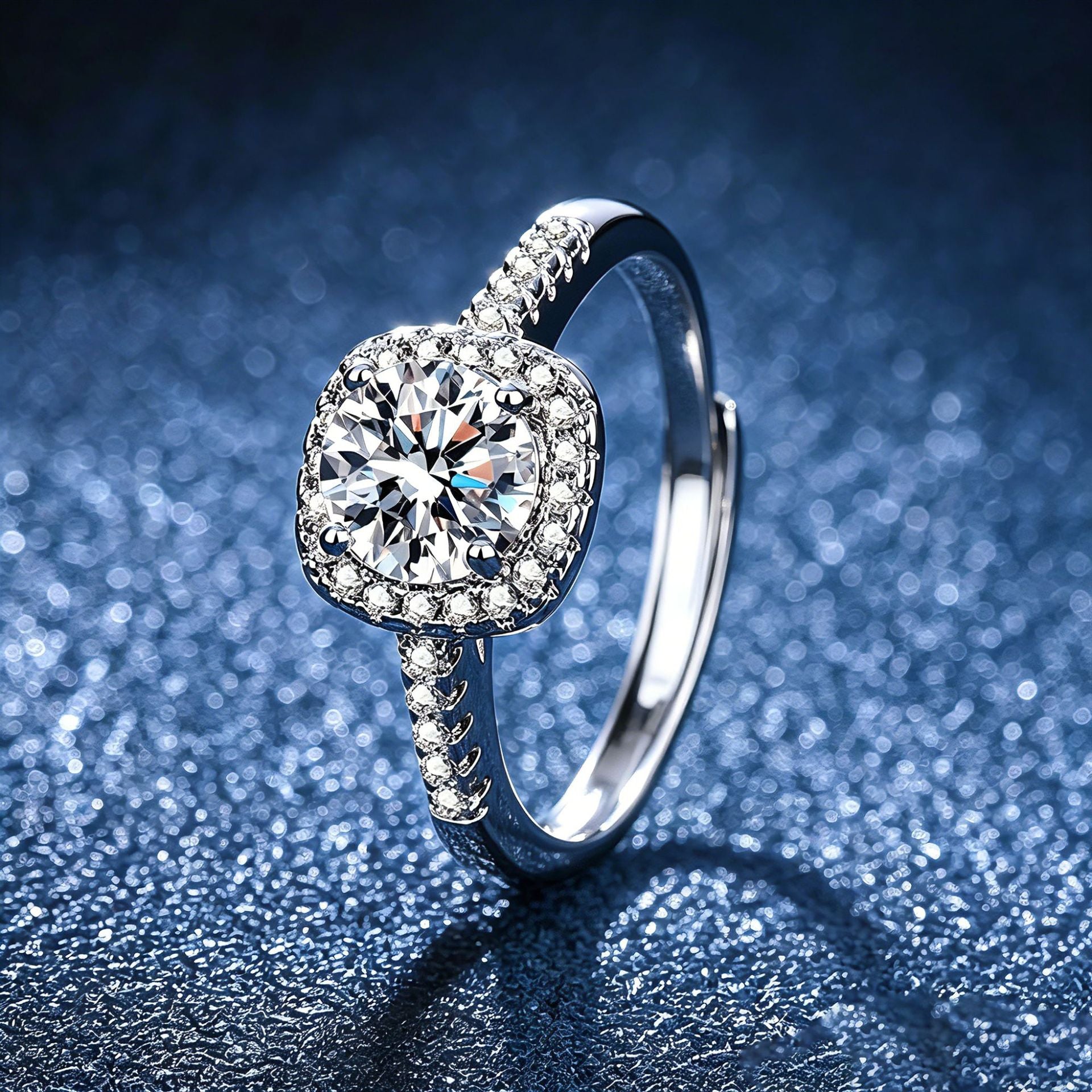 Wholesale Copper Electroplated Open Sweet Style Fashion Ring Gift for Women