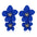 Wholesale  Fresh Flower Earrings Women's Bohemian Double-layer Long earring