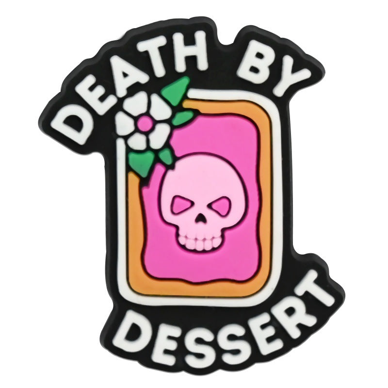 Wholesale random 100pcs Cross-border cartoon  trendy shoes and accessories PVC soft rubber detachable perforated shoes shoe flowers shoe buckles decorative buckles in stock