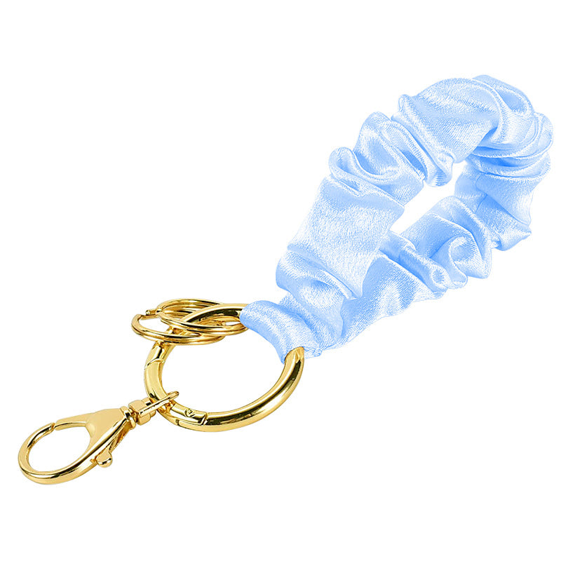 Wholesale Wrist Strap Keychain Hair Ring Pleated Keychains
