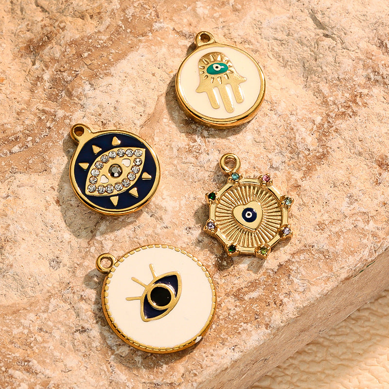 Wholesale e-commerce series of geometric stainless steel pendants