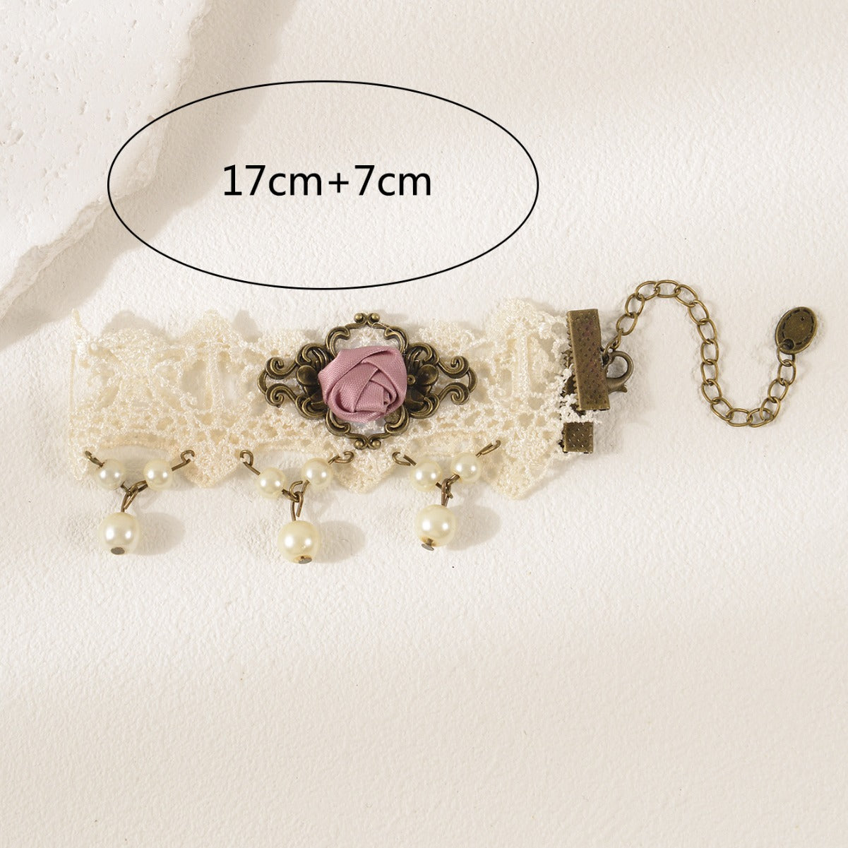 Wholesale  simple fashion white lace anklet