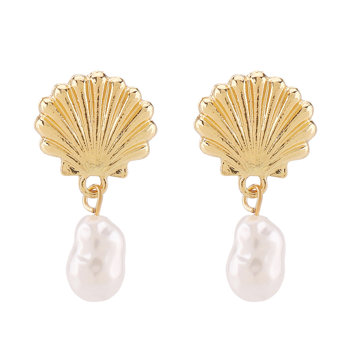 Wholesale Ocean Resort Style Shell Conch Earrings