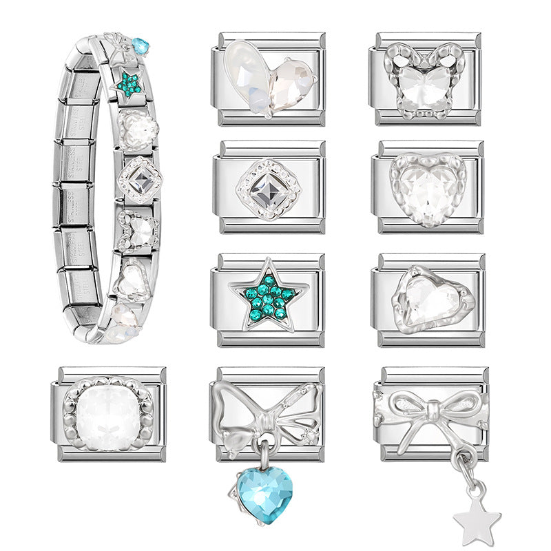 Bracelet de charme italien en gros 9 mm DIY TRAPE CRÉATIVE MOTEUR BRACILE POUR COMPOSABLE ACI