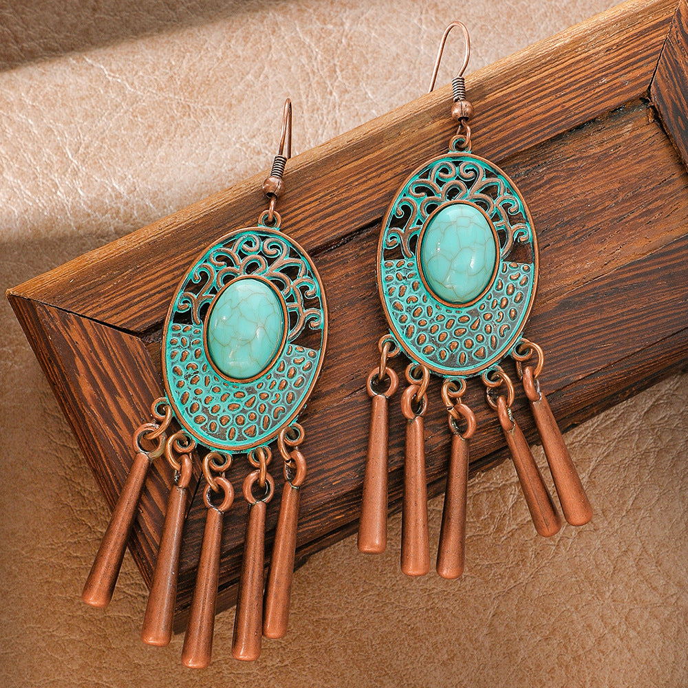 Wholesale Zinc Alloy Maillard Style Earrings Set