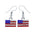 Wholesale  Independence Day Flag Series Earrings