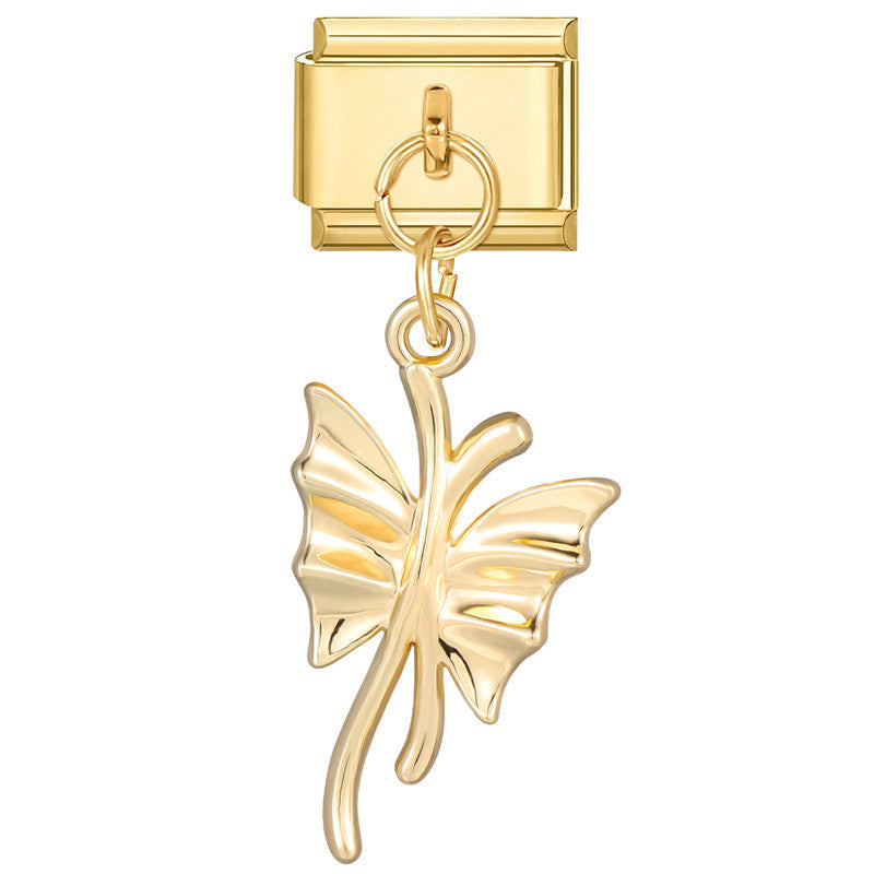 Wholesale Italian Charm Bracelet 9mm DIY Splicing Heart Pendant Titanium Steel Composable Bracelet