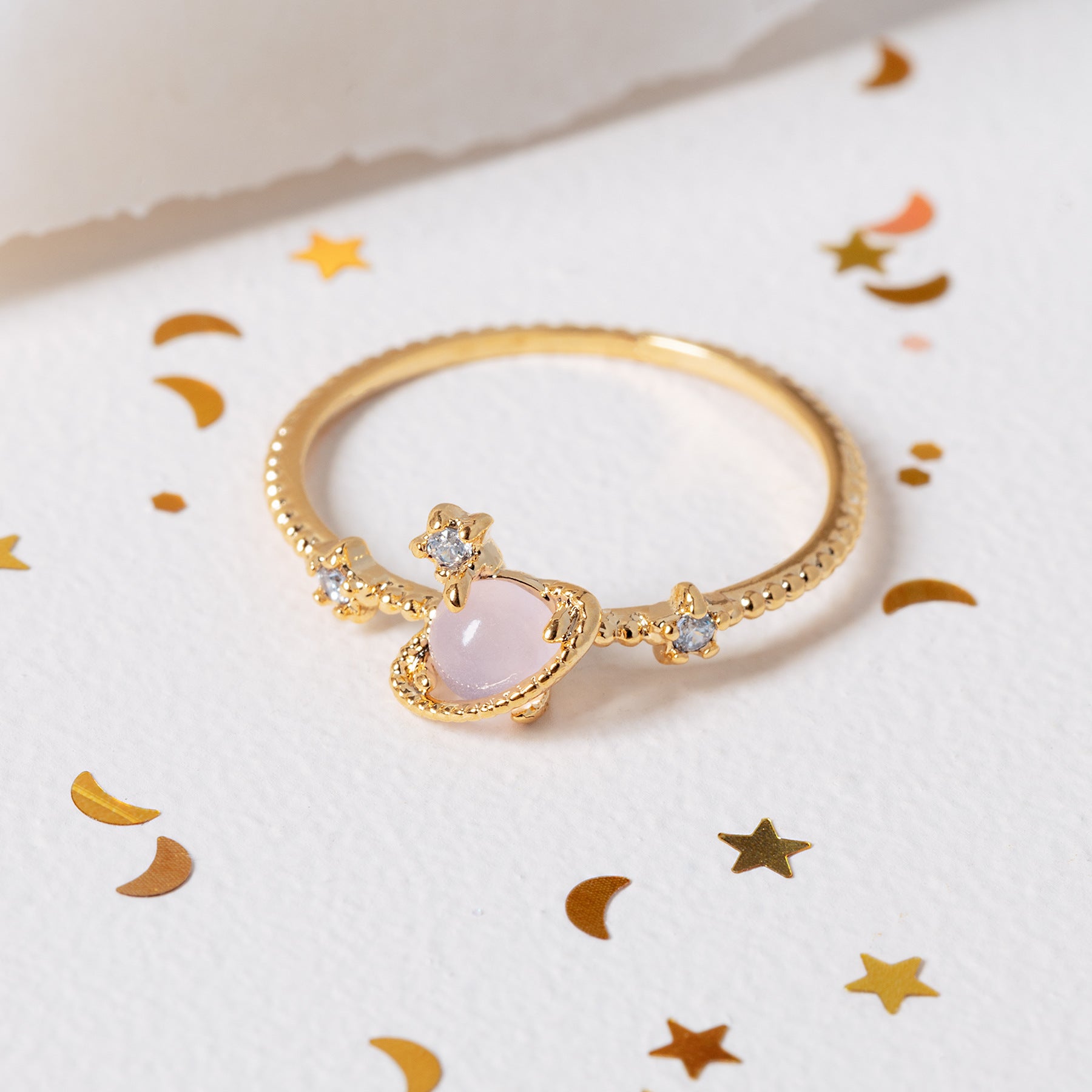 Wholesale Creative Planet Brass Zirconia Ring Luxury Rings ACC-RS-WuBen001