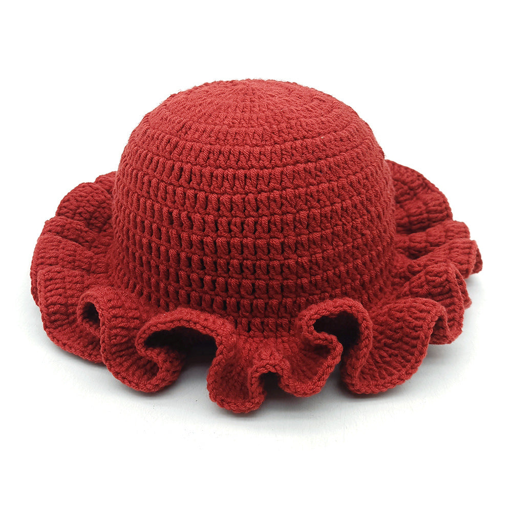 Wholesale  ruffled hat hat hat fashion personality  wool hat
