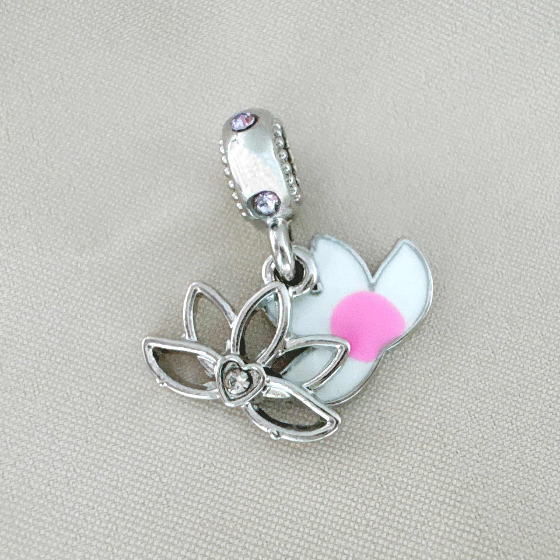 Wholesale 20PCS Lotus Bracelet Spacer charms