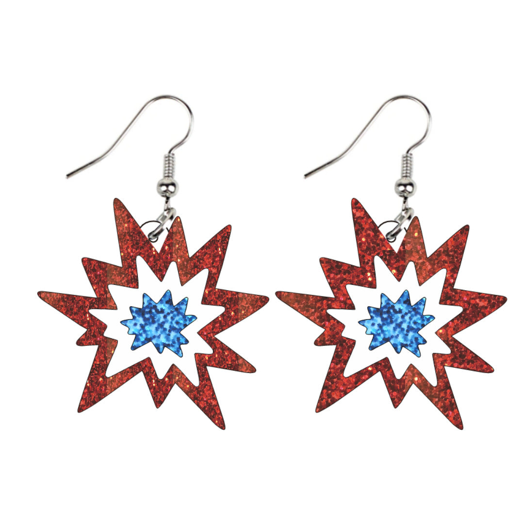Wholesale Sparkling Independent Acrylic Earrings