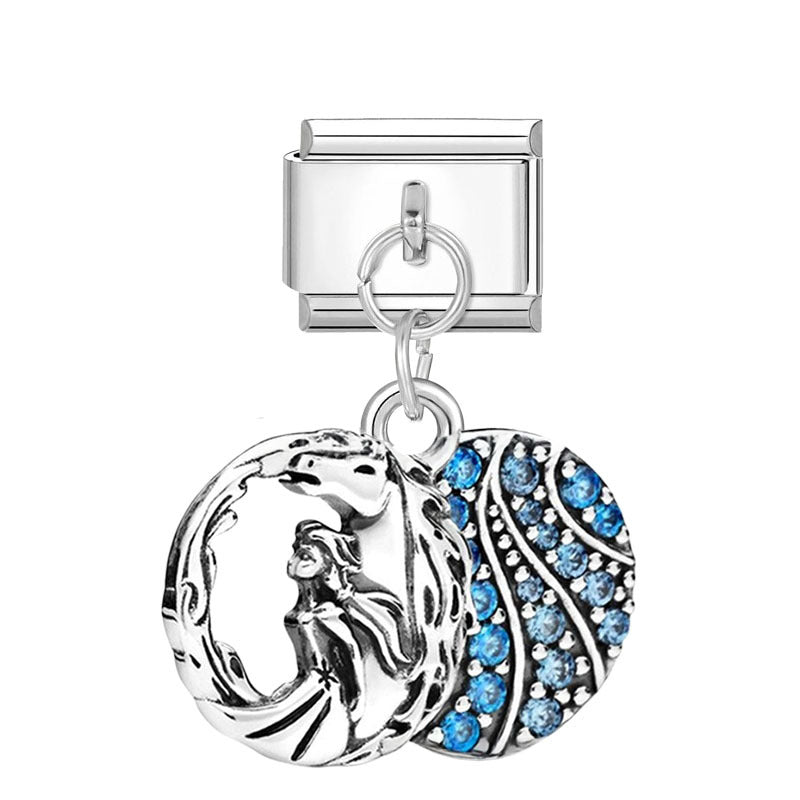 Wholesale Silver Cartoon Modular DIY Charm Bracelet Fashion Jewelry Accessory for Resale