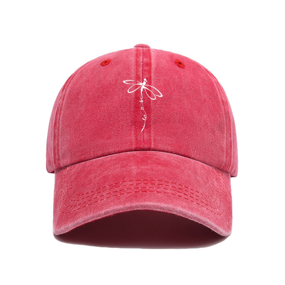 Wholesale Fashion dragonfly washed baseball cap