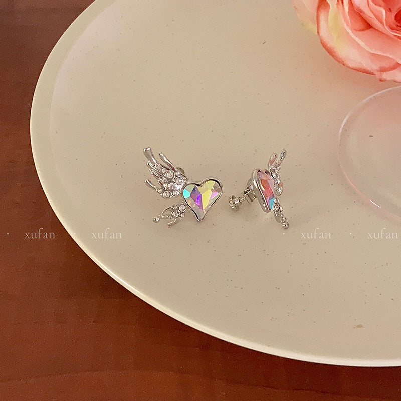Wholesale Colorful Love Wings Ear Clips Without Ear Holes Earrings