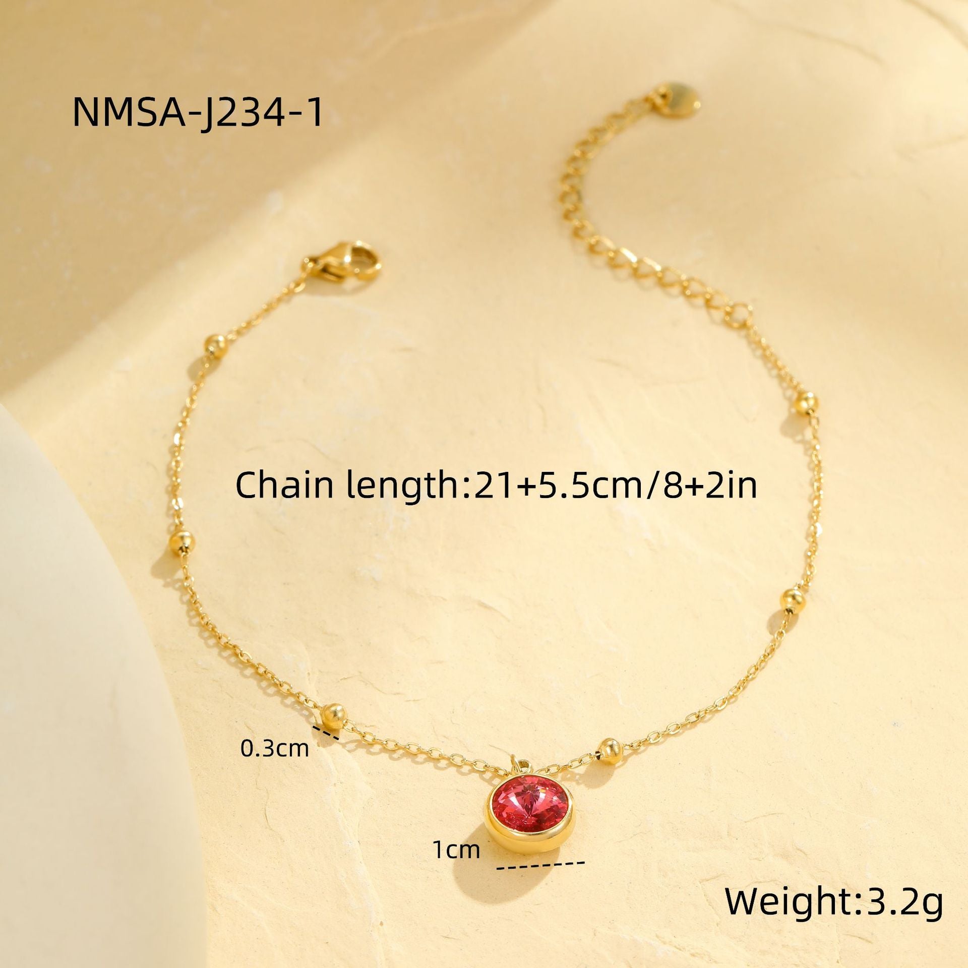 Wholesale multi-layer diamond pearl stainless steel anklet