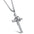 Wholesale  cross stainless steel couple necklace pure steel chain necklace
