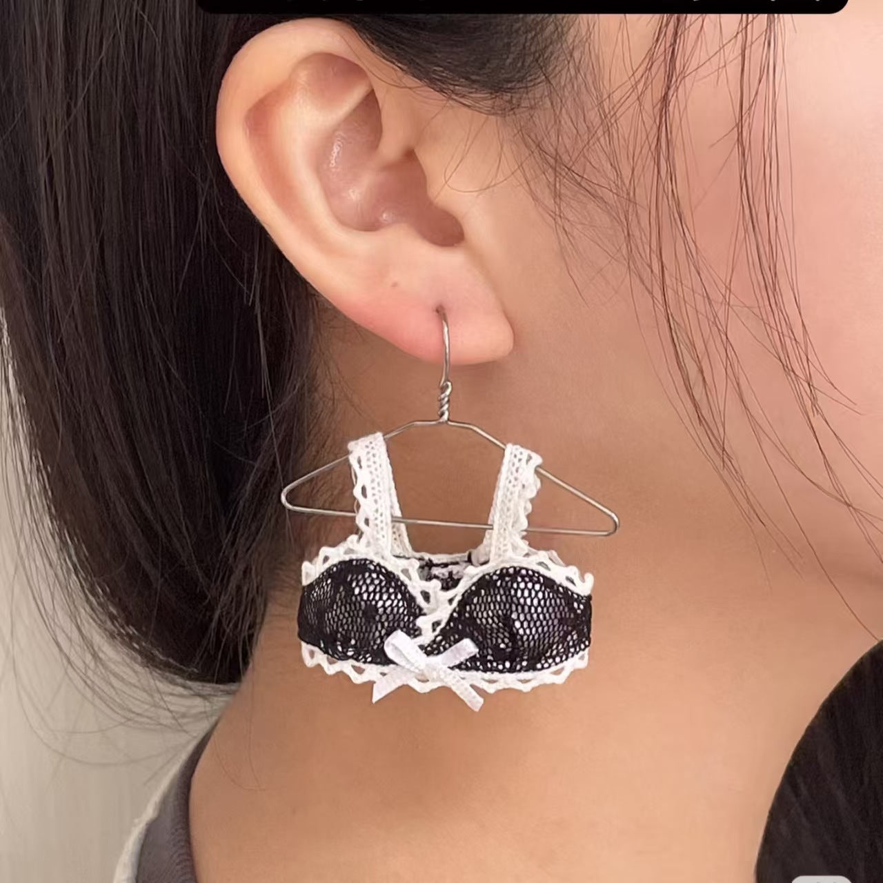 Wholesale mini hanger earrings personalized creative  metal earrings