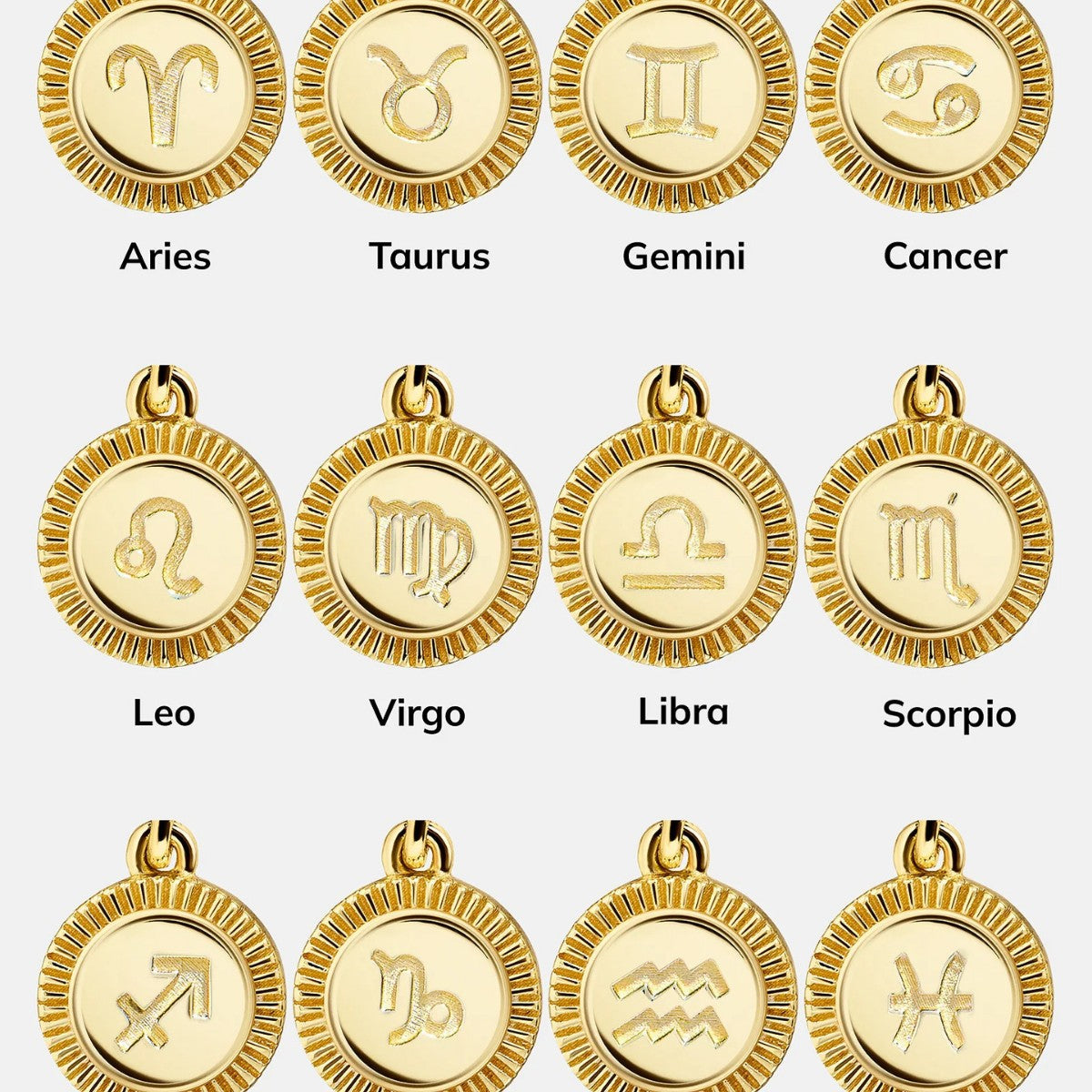 Wholesale twelve birthstone twelve constellation English letter necklace