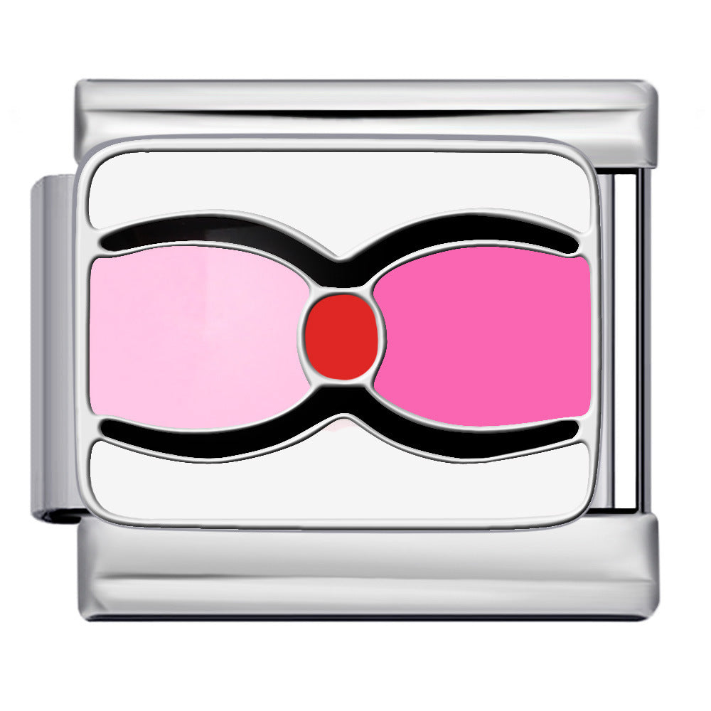 Wholesale Italian modular  titanium steel drip welding pattern DIY bracelet