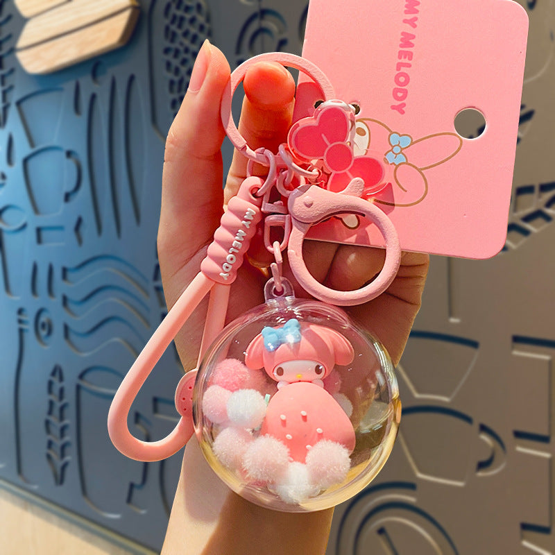 Wholesale Cartoon Cute Silicone Keychains ACCVIP-KC-HongLei002