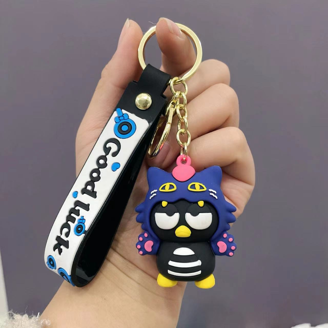 Wholesale Cartoon Cute Silicone Keychain ACCVIP-KC-Qichu005
