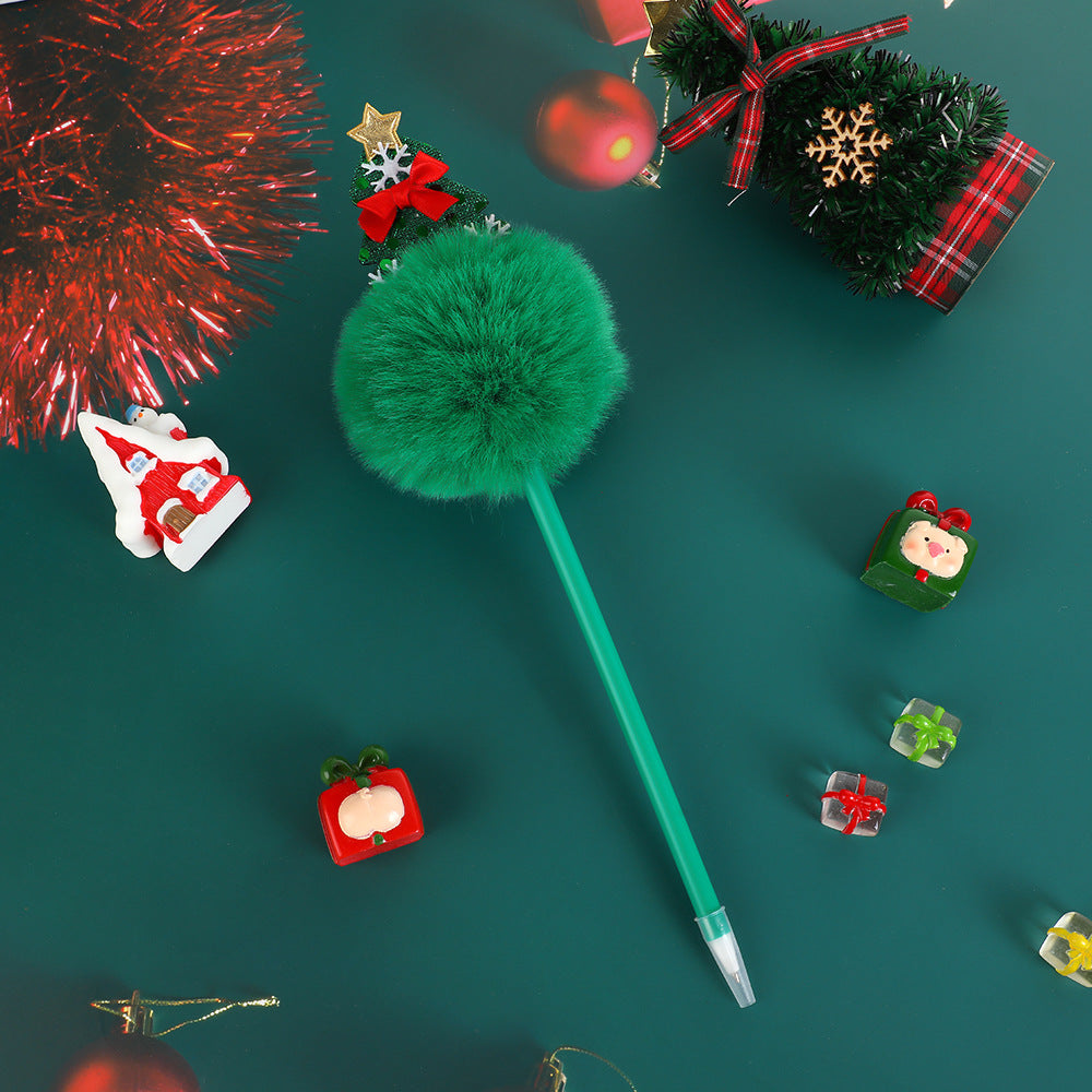 Wholesale Christmas gel pen Santa Claus snowman elk ballpoint pen