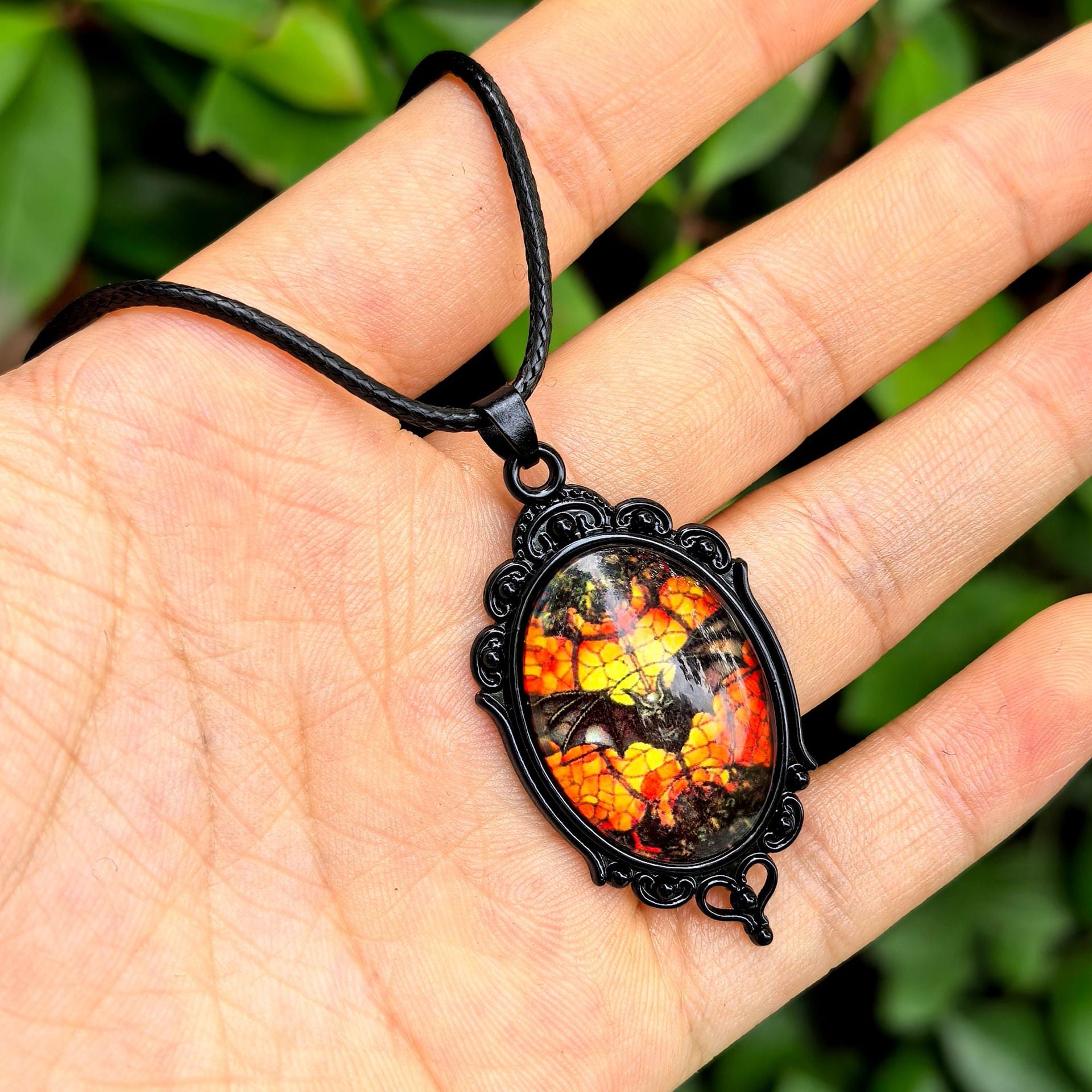 Wholesale  Halloween Dark Series Pu Leather Necklace