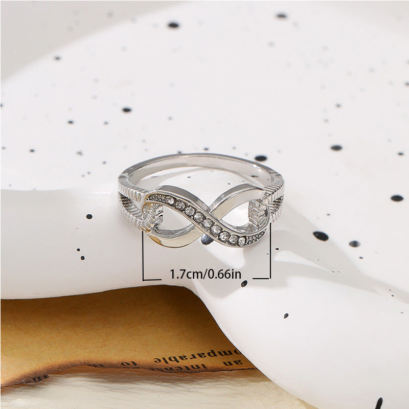 Wholesale Diamond 8-shaped Ring for Women Engagement Ring ACC-RS-YunJin011