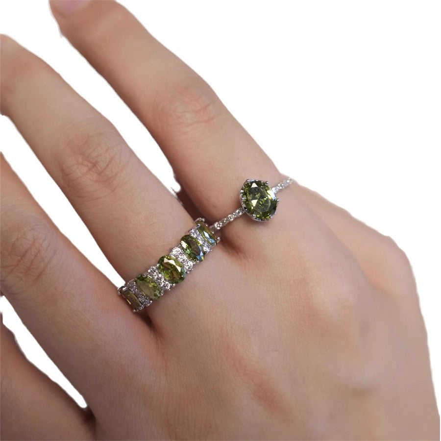 Wholesale  Alloy High-end Sense Zircon Ring